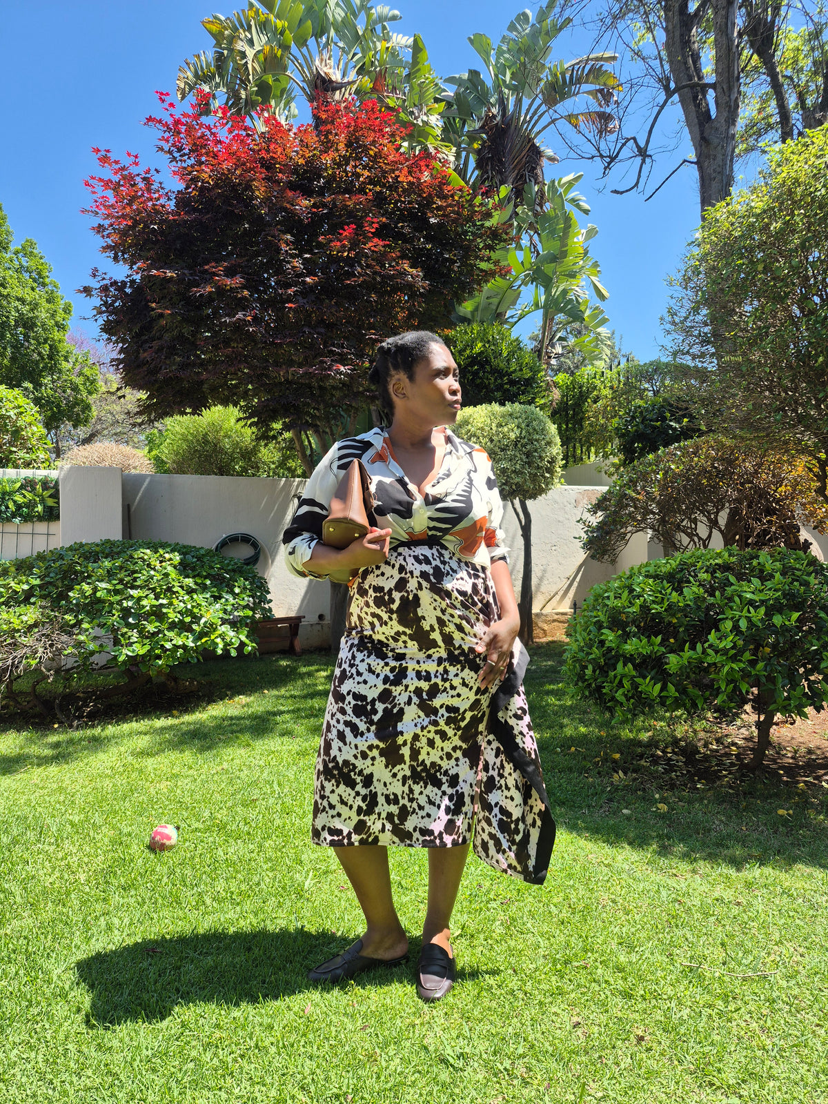 The Moo-ment cow print skirt