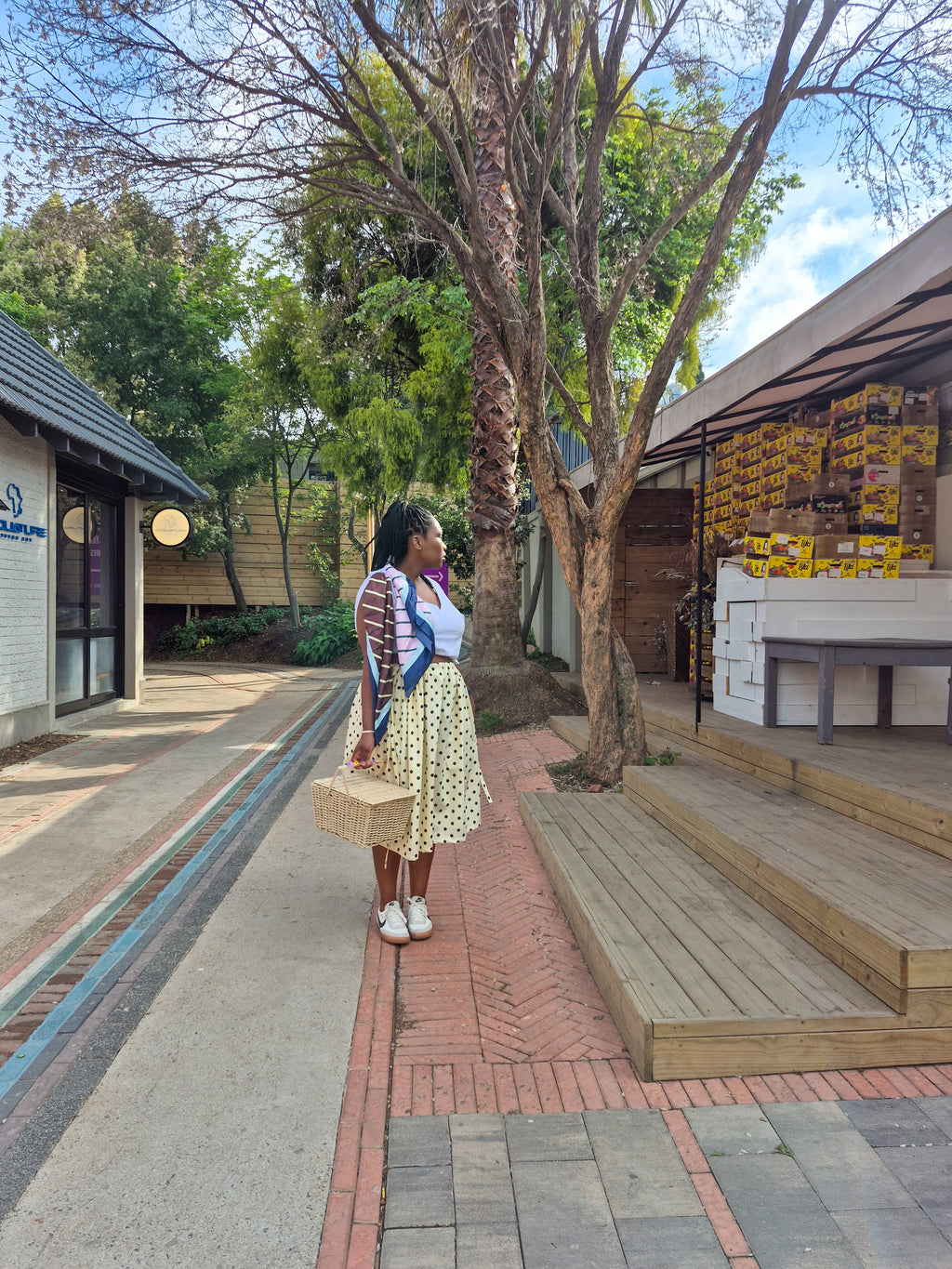 Nkanyezi Maxi drawstring skirt